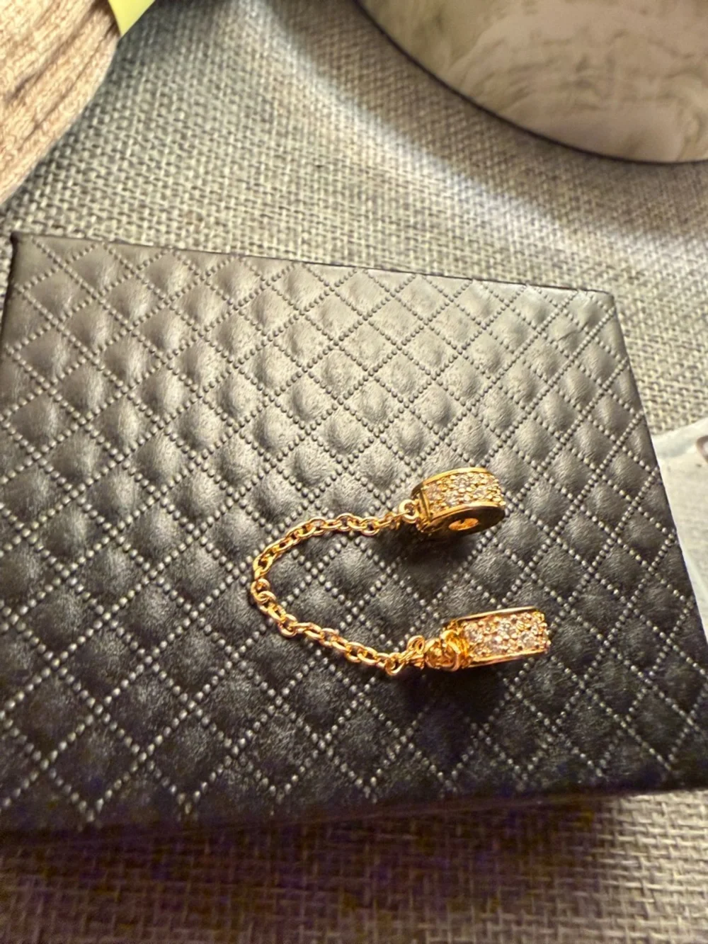 Pandora Gold Connector Chain with Round Split Charms - Picture 3 of 4